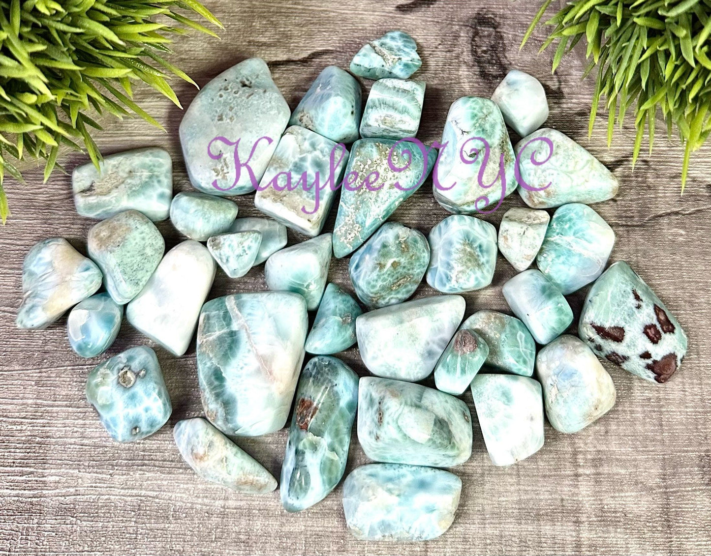 Wholesale Lot 1 lb Natural Larimar Tumble Crystal Nice Quality Healing Energy