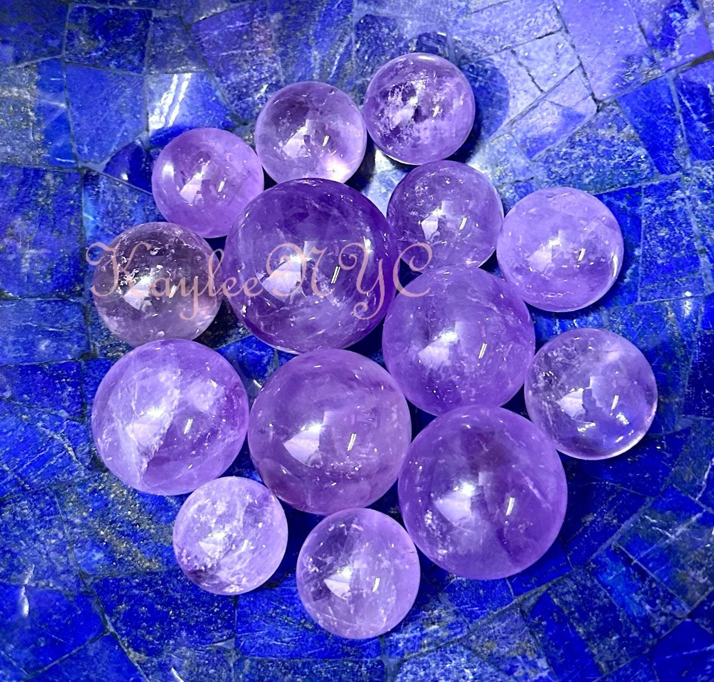 Wholesale Lot 1 Lb Natural Amethyst Spheres Crystal Ball Energy Healing