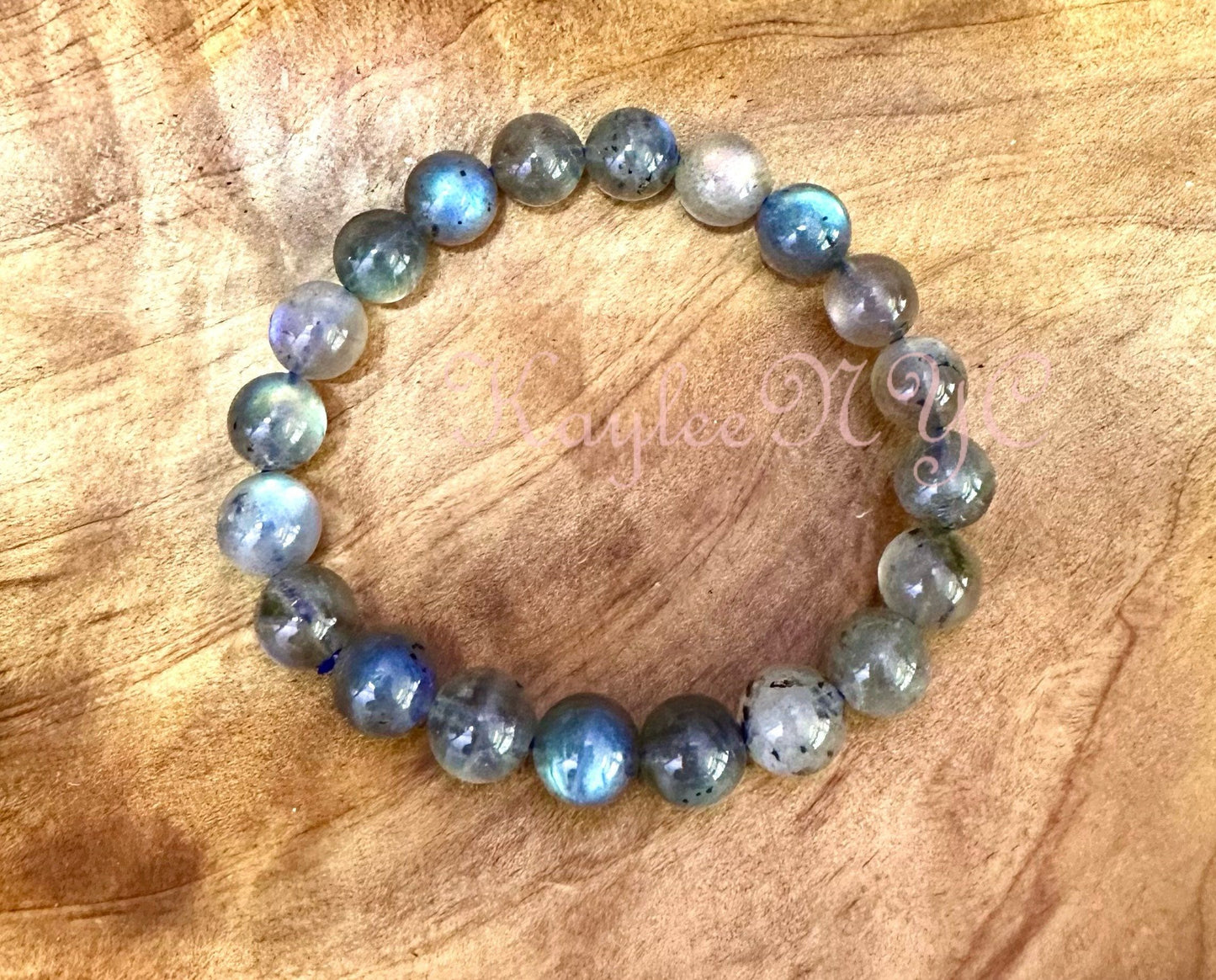 Wholesale 6 Pcs Natural Labradorite Bracelet 9.5mm 7.5” Healing Energy Crystal