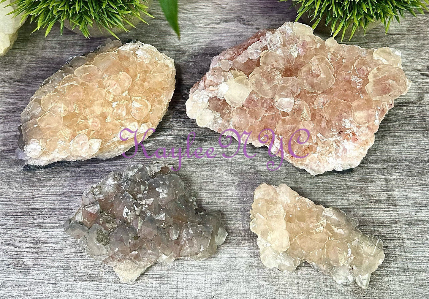 Wholesale Lot 3 to 4 pcs Natural Pagoda Calcite Cluster Raw Crystal Nice Quality