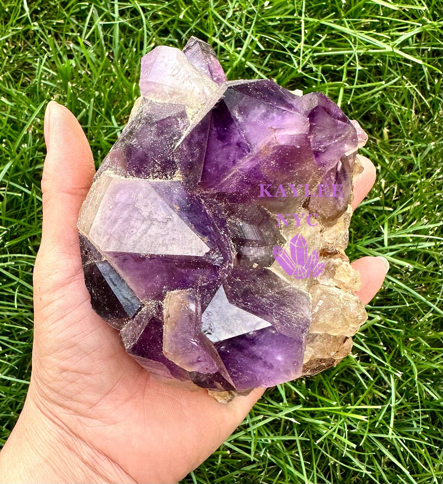 Wholesale Lot 2-3 PCs Natural Amethyst Cluster 6.8-7lbs Healing Energy