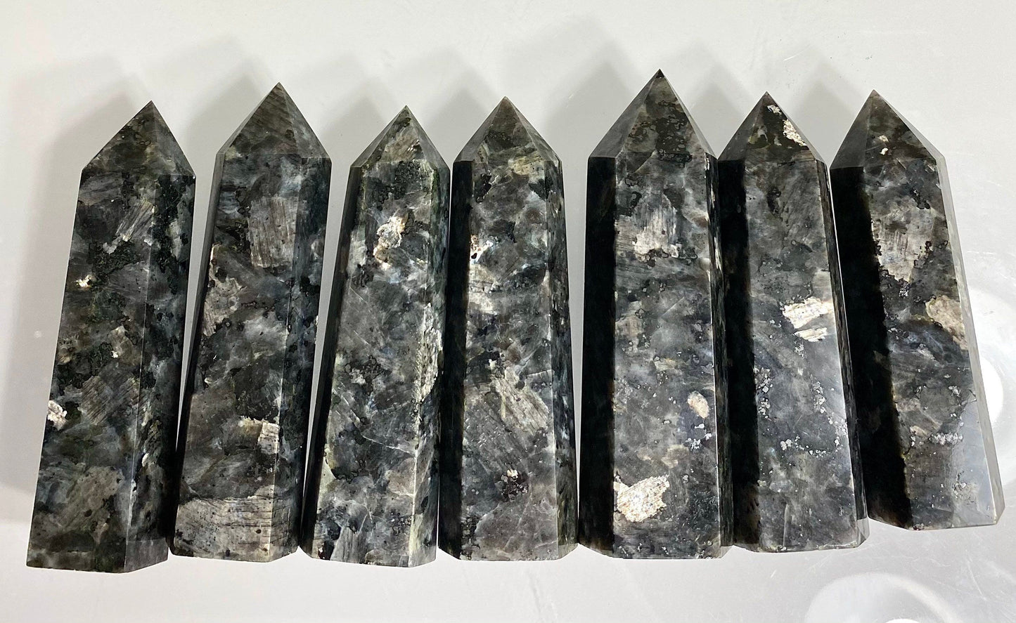 Wholesale Lot 2 Lbs Natural Larvikite Obelisk Tower Point Crystal Energy