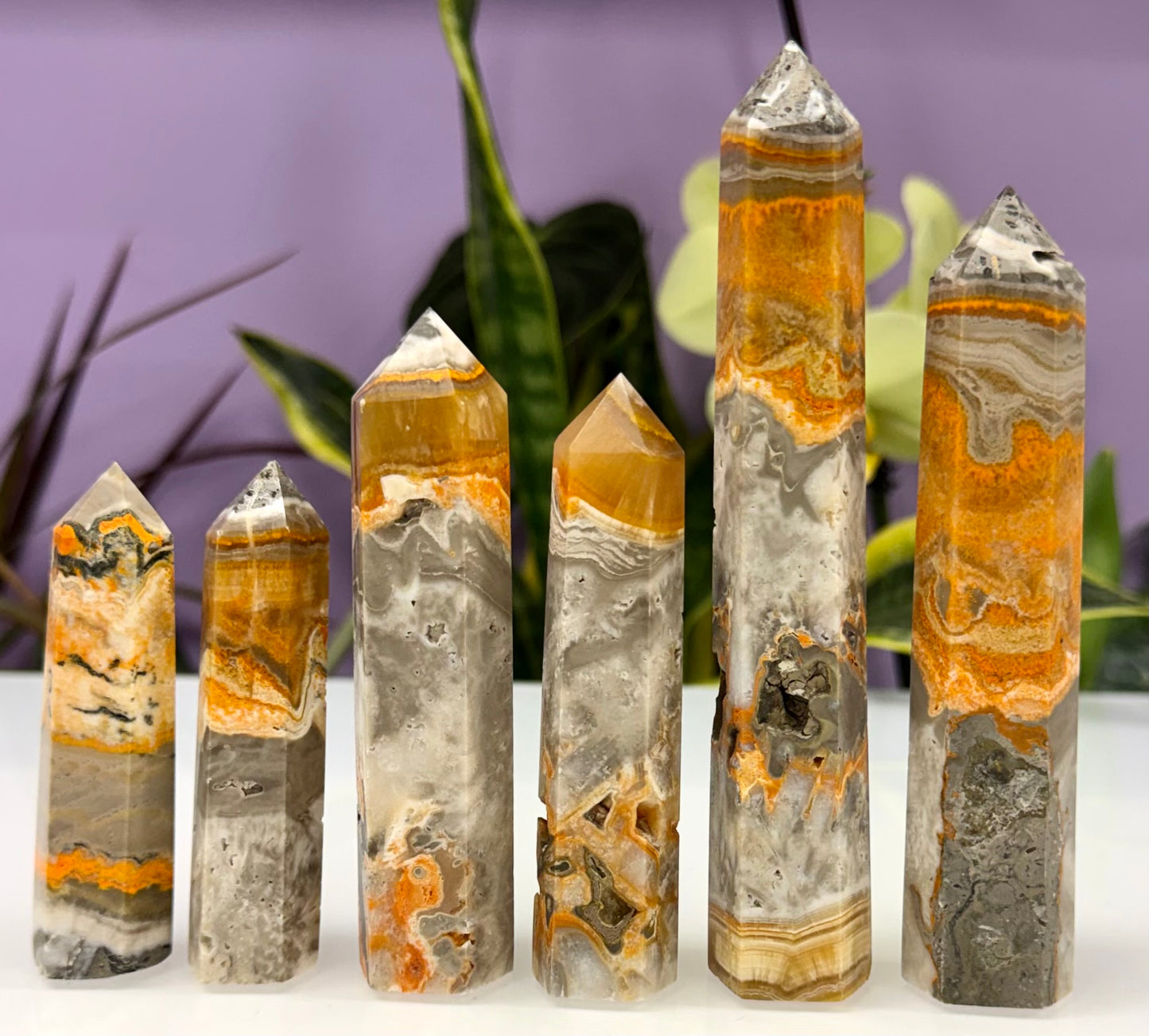 Wholesale Lot 1 lbs Natural Bumblebee Jasper Obelisk Tower Point Crystal Healing Energy