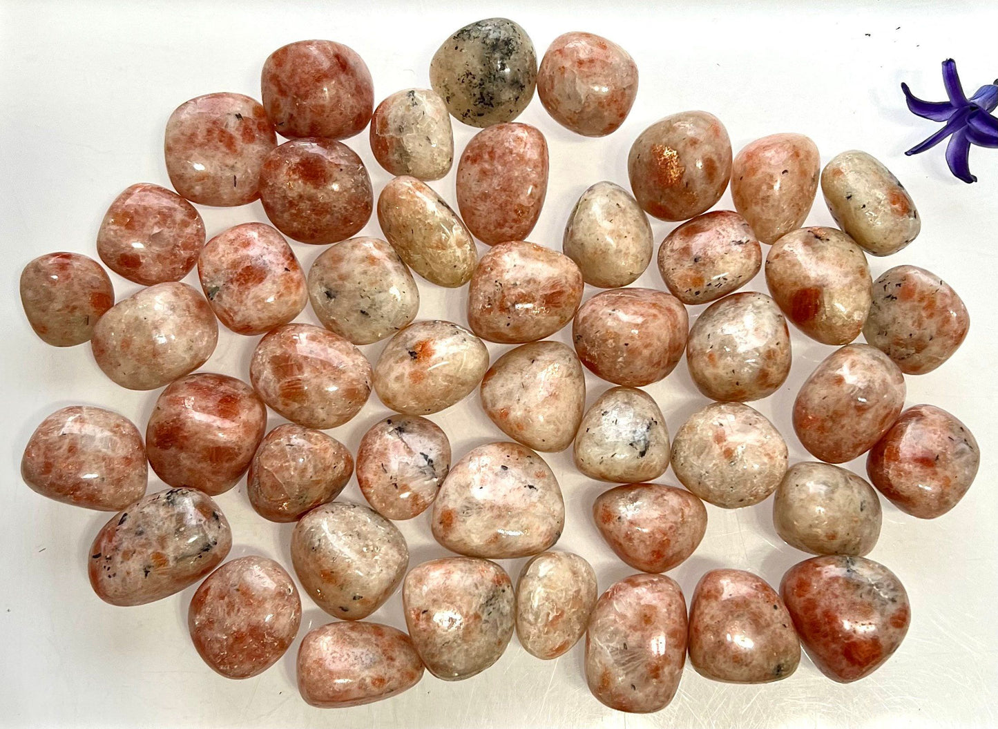 Wholesale Lot 2 lbs Natural Sunstone Tumble Crystal Nice Quality Healing Energy