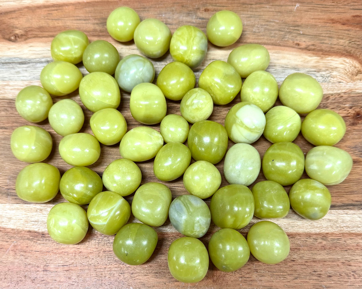 2 lbs Natural Olive Jade Tumble Crystal Healing Energy