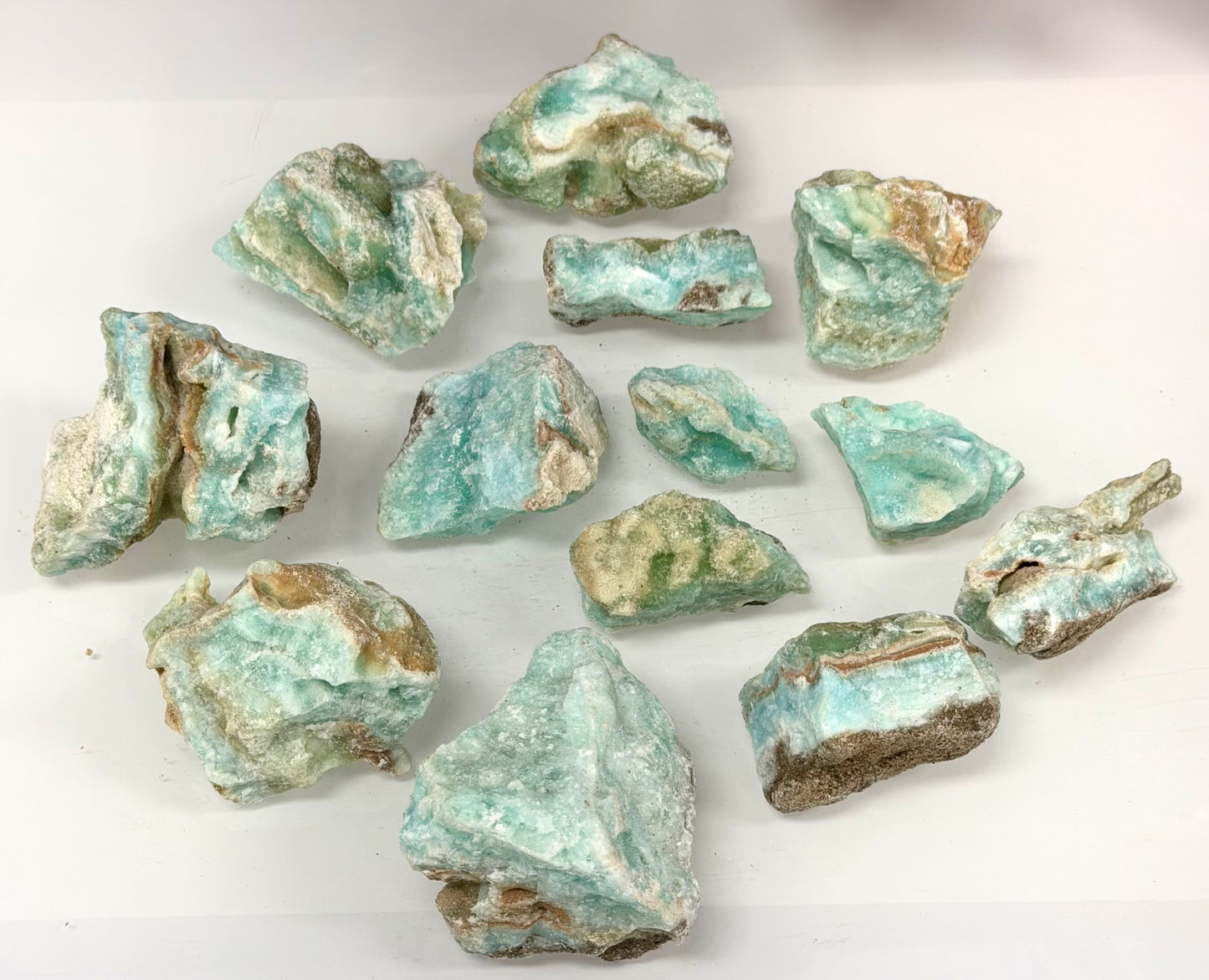 2 lbs Natural Blue Aragonite Rough Crystals Healing Energy