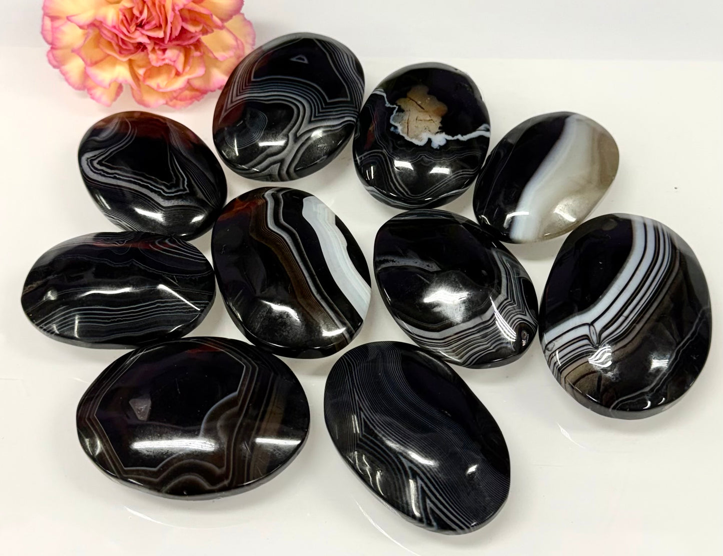 Wholesale 2 Lb Lot Natural Onyx Palm Stones Crystal Energy