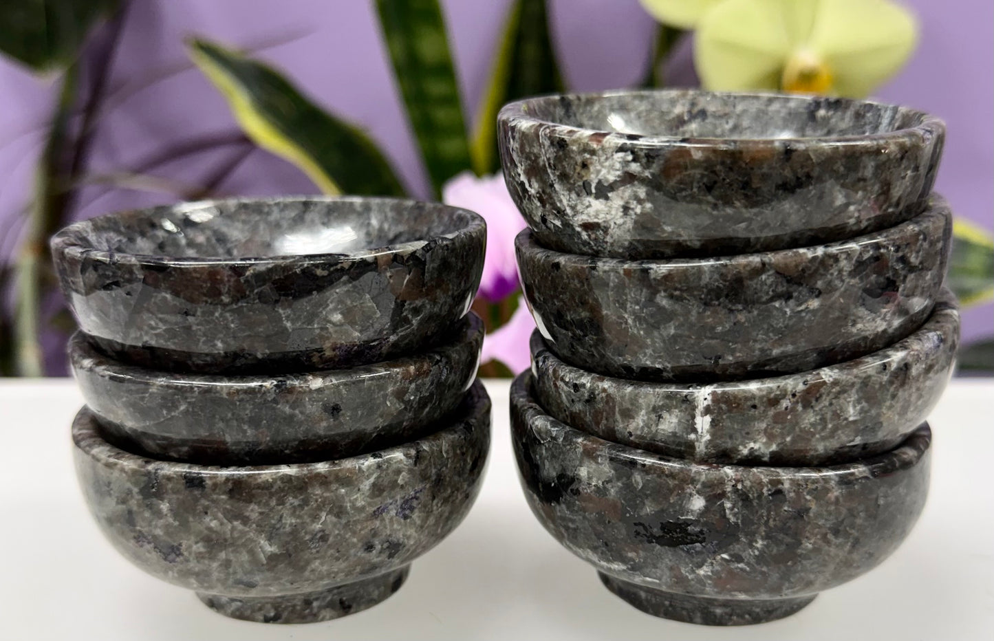 Wholesale Lot 7 PCs Natural Yooperlite Emberlite Bowls Crystal Healing Energy