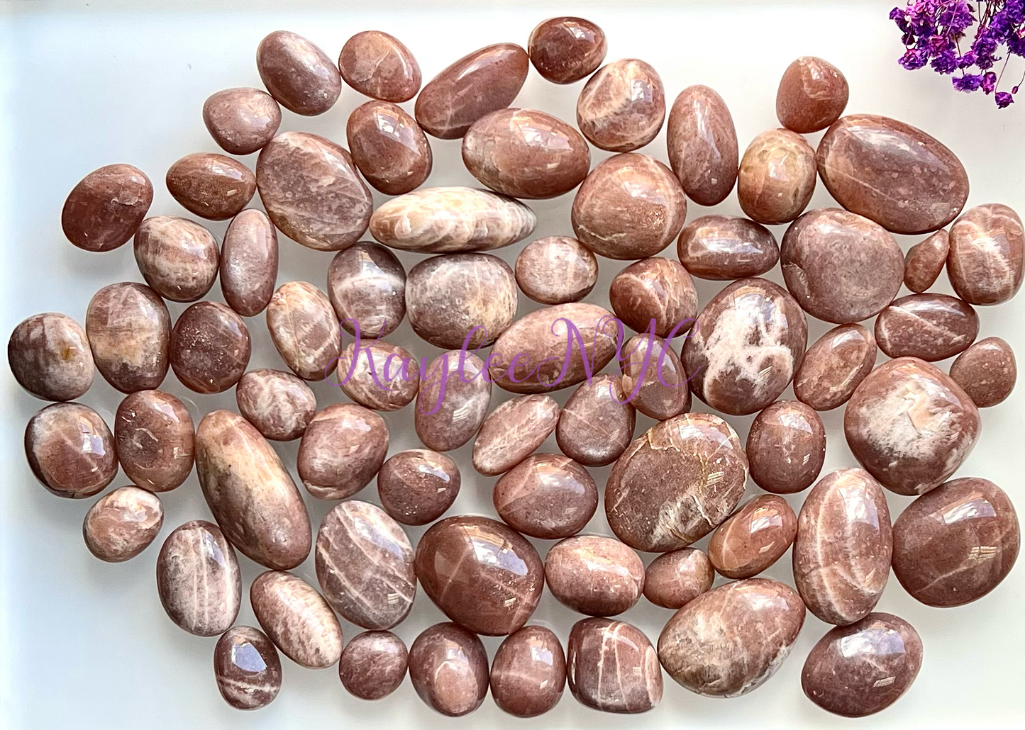 2 lbs Natural Peach Moonstone Tumble