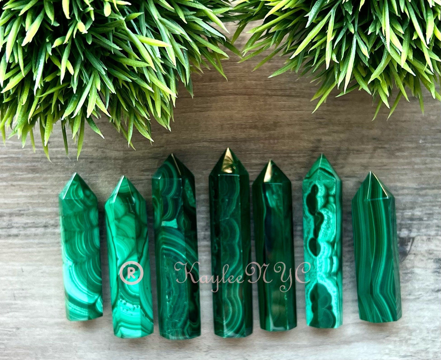 Wholesale Lot 1 lb Natural Malachite Tower Obelisk Point Crystal Energy Healing