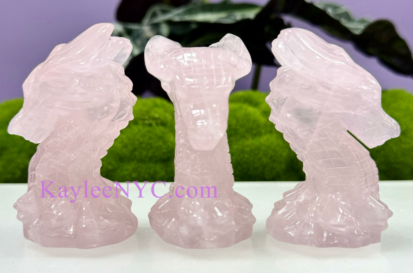 4 PCs 8cm Natural Mix Crystals Dragon Healing Energy