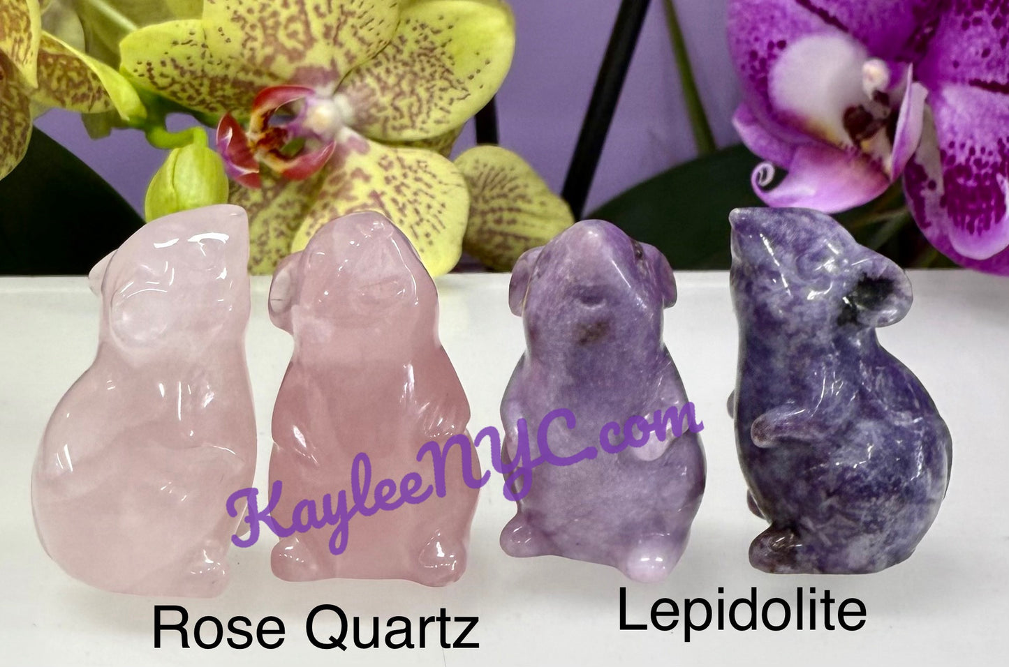 11 PCs 1.5” Natural mix Crystal Mouse Healing Energy