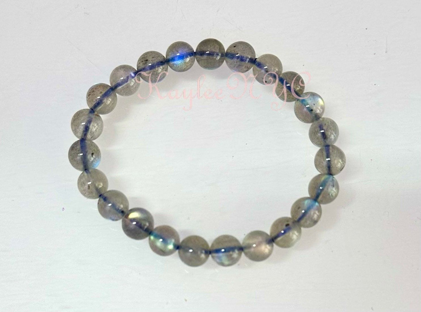 Wholesale 6 Pcs Natural Labradorite Bracelet 7-7.5mm 7.5” Healing Energy Crystal