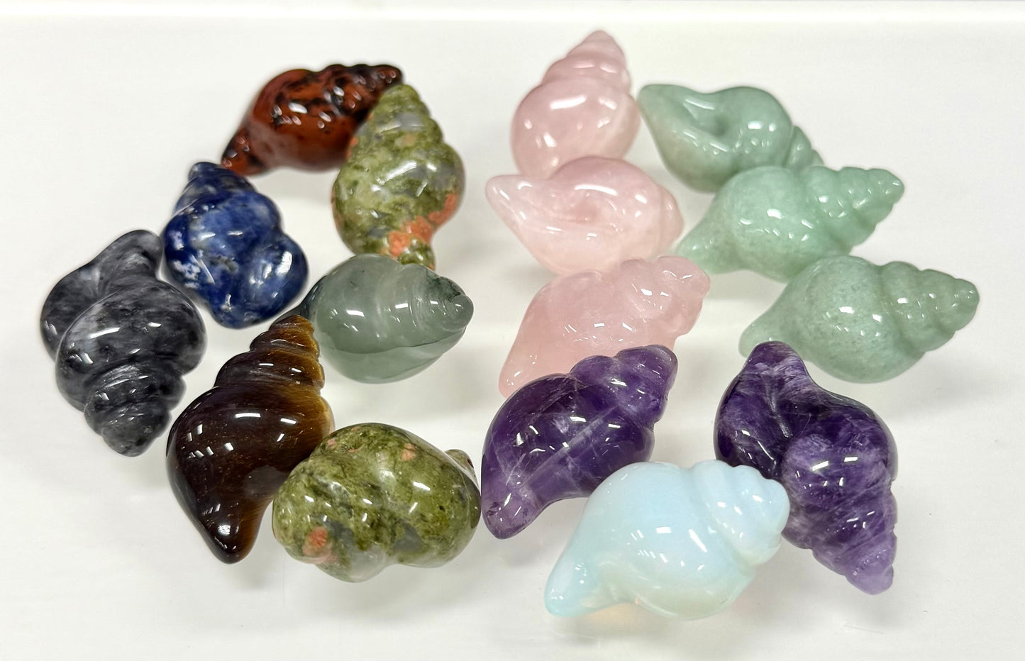 16 PCs 30mm Natural Crystals Sea Shell