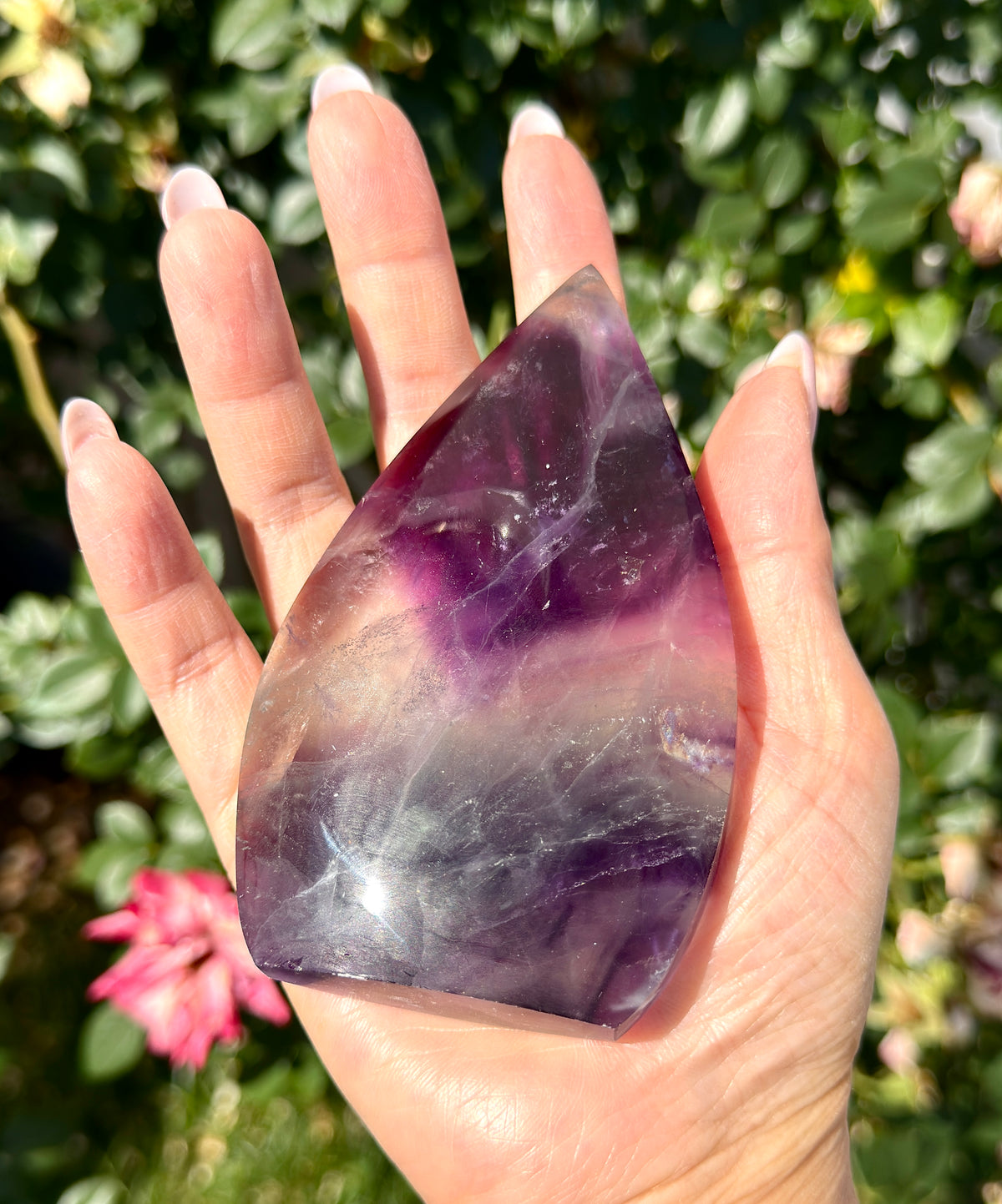 Wholesale Lot 4 pcs Natural Rainbow Fluorite Freeform Crystal Healing Energy 1.9-2lbs