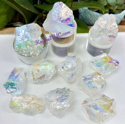 Wholesale Lot 2 lbs Angel Aura Satyaloka Azeztulite Quartz Crystal Healing Energy
