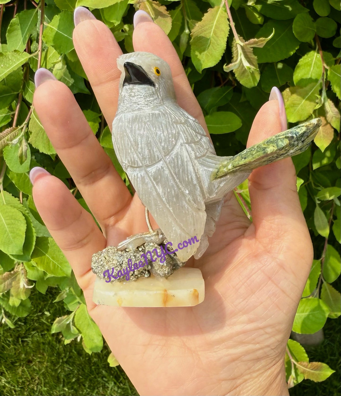 4 PCs Mix Natural Crystal Birds Healing energy