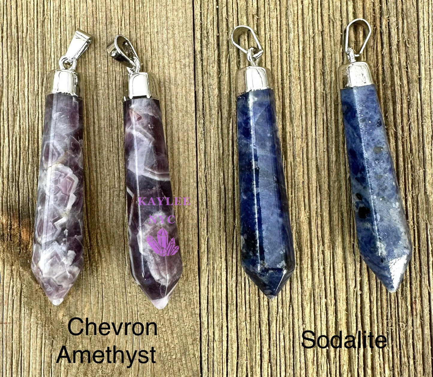 Wholesale Lot 6 Pcs Mix Crystal Pendant Healing Energy