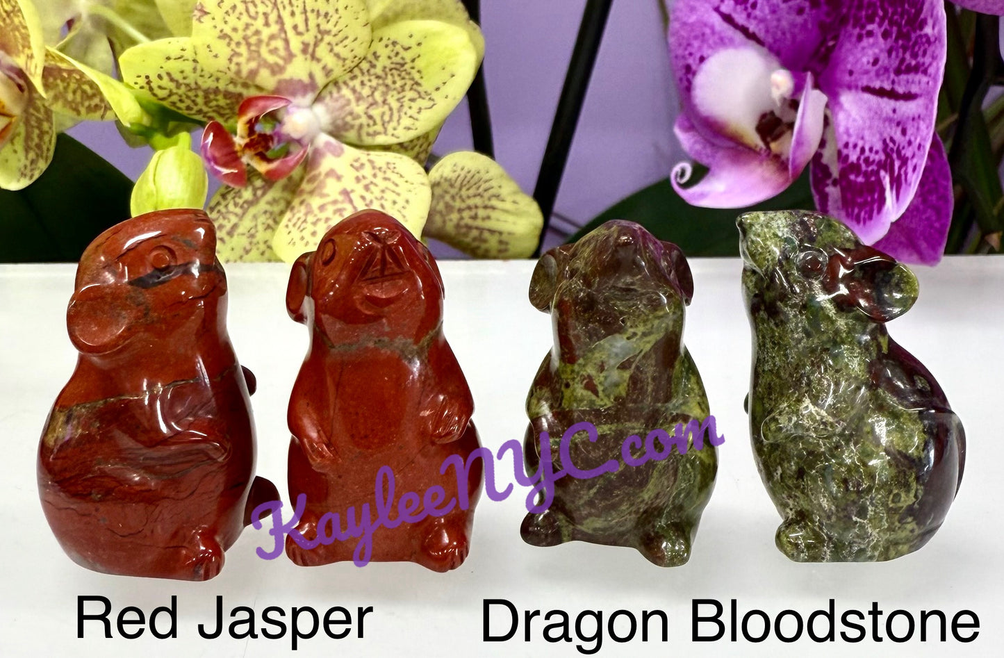 11 PCs 1.5” Natural mix Crystal Mouse Healing Energy