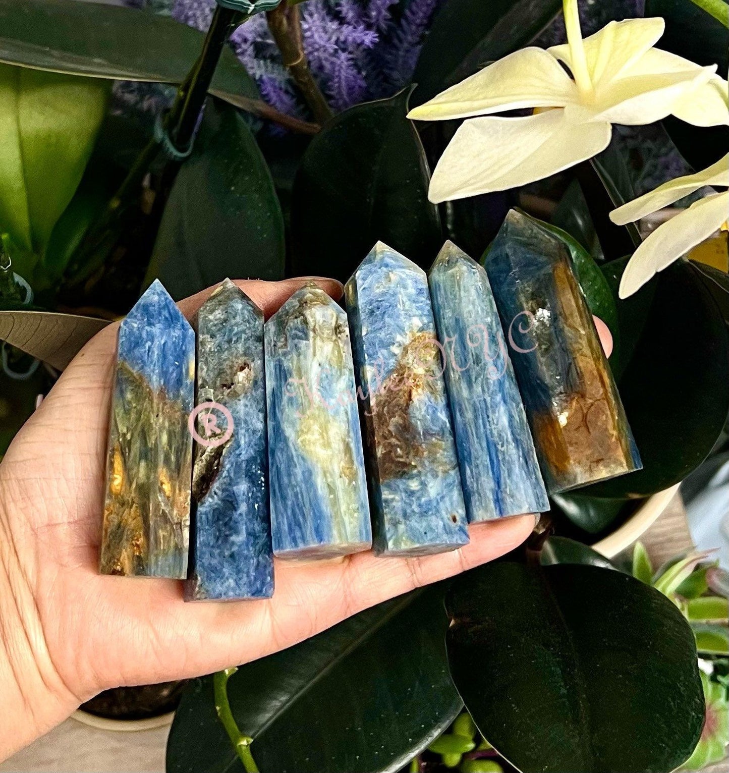 Wholesale Lot 1 lb Natural Blue Kyanite Tower Obelisk Point Wand Crystal Energy Healing