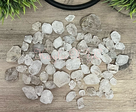 Wholesale Lot .5 Lb Natural Pakistan Diamond Quartz Raw Crystal Energy