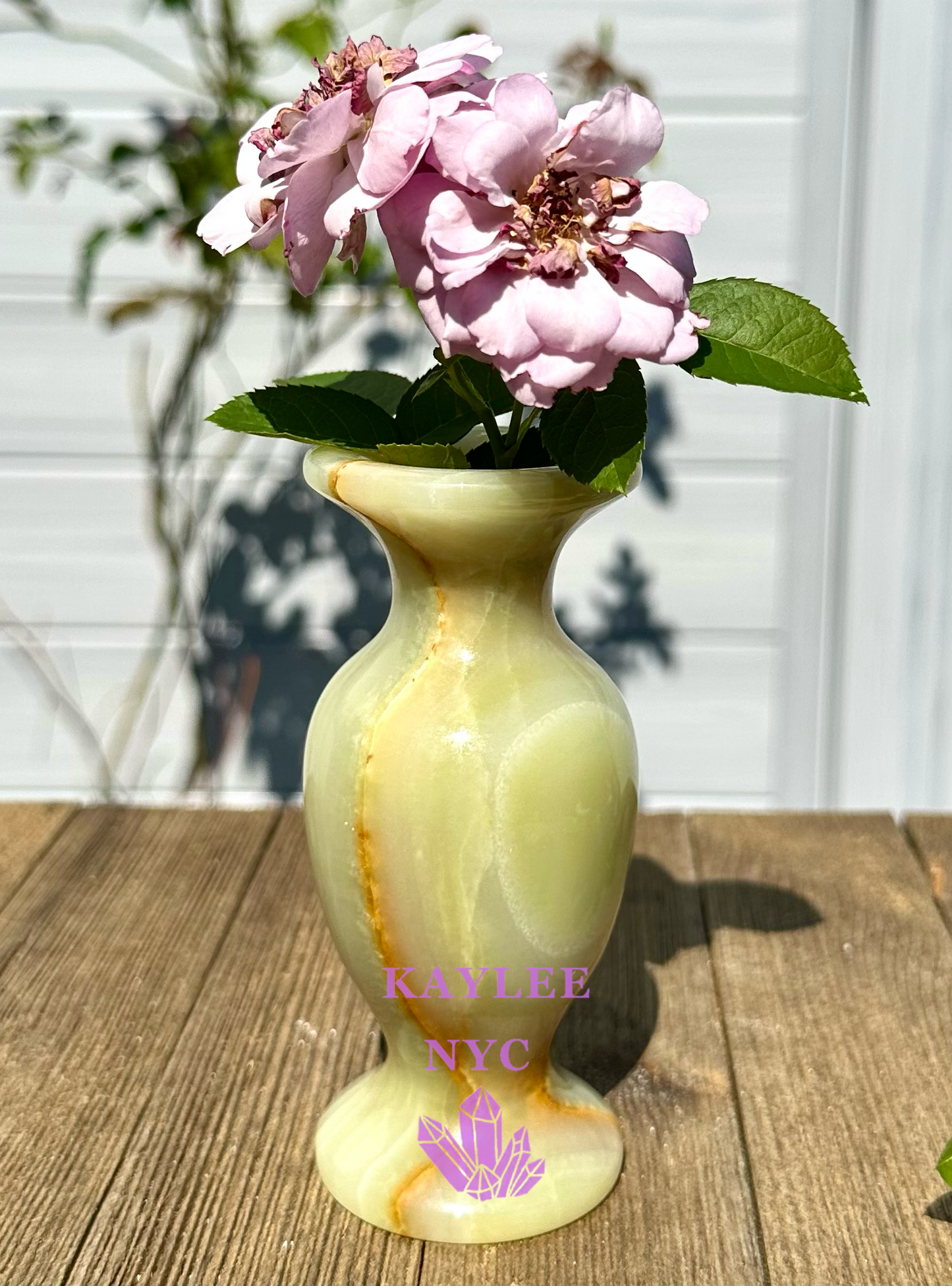 4 PCs Natural Green Onyx Vase