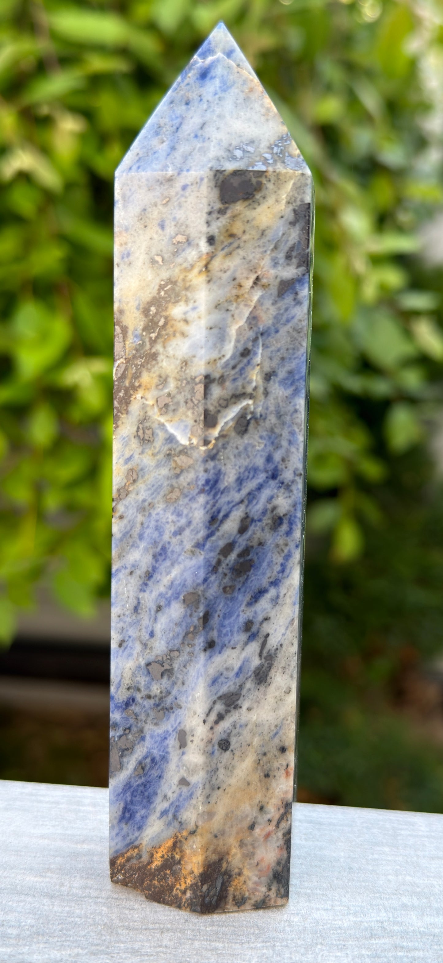 Wholesale Lot – 4-8 PCS Natural Sodalite Tower Point Crystals – 3.8 to 4 lbs