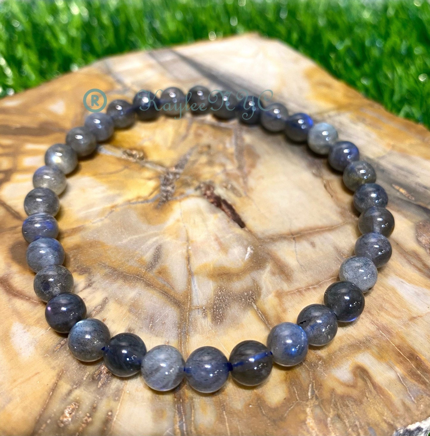 Wholesale 6 Pcs Natural Labradorite Bracelet 6mm 7.5” Healing Energy Crystal