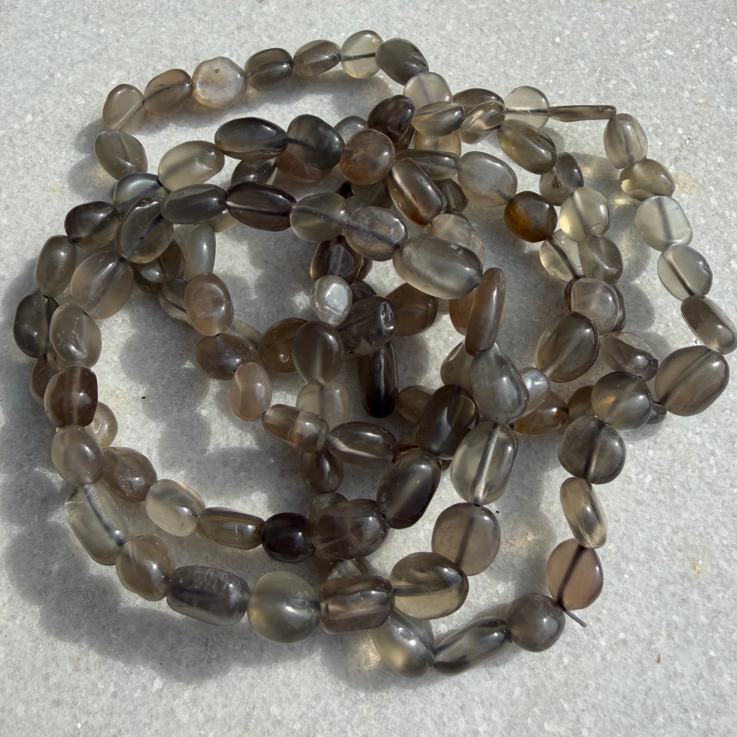 Wholesale 6 Pcs Labradorite Tumble Bracelet Natural Crystal Stretch
