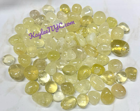 Wholesale Lot 2 Lbs Natural Lemon Quartz Tumble Healing Energy
