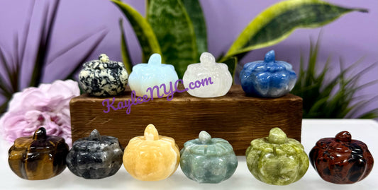 10 PCs 1.3” mix Crystals Pumpkin healing energy