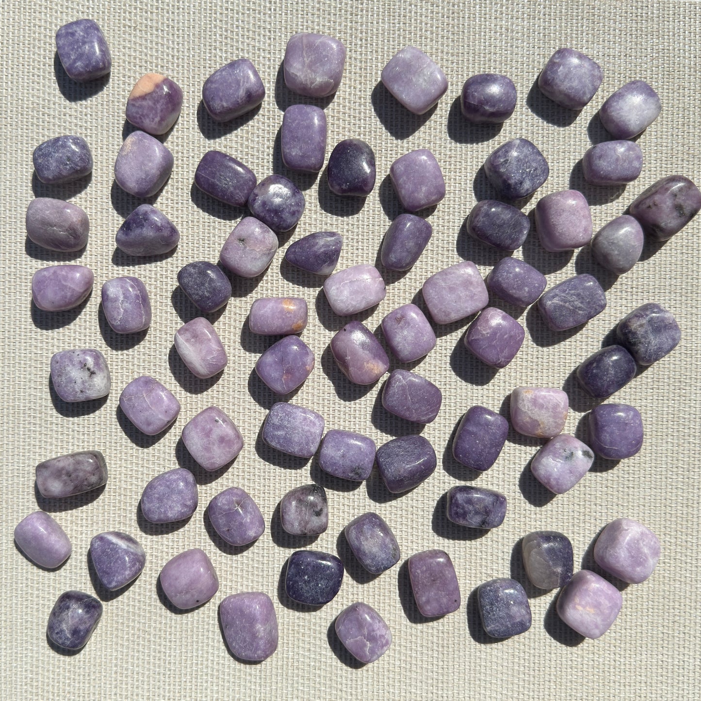 Wholesale Lot – 2 lbs Natural Lepidolite Tumbled Crystals – Nice Quality