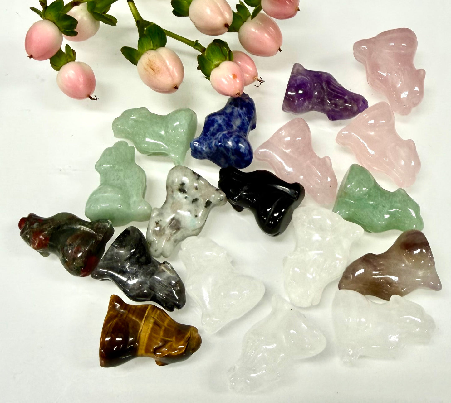 18 PCs 1” Natural Crystal Wolf