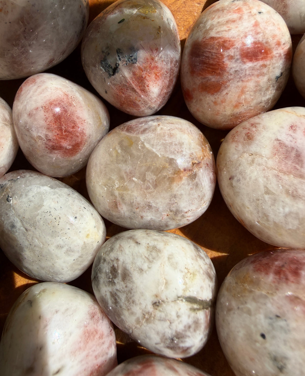 Wholesale Lot 2 lbs Natural Sunstone Tumble Crystal Healing Energy