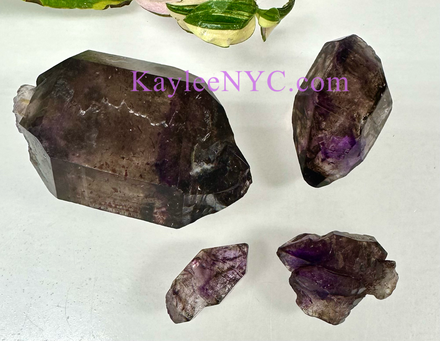 4 PCs Natural Shangaan Amethyst Zimbawa Raw Crystal ~150g