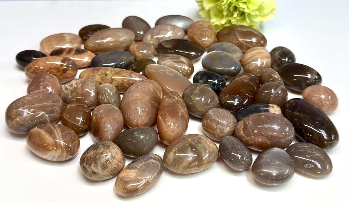 Wholesale Lot 1 lb Natural Black Moonstone Sunstone Tumble Healing Energy Nice Quality