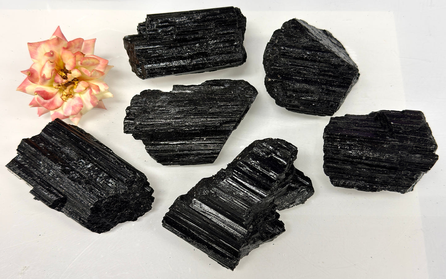 Wholesale Lot 3 lbs Natural Black Tourmaline Rough Crystal