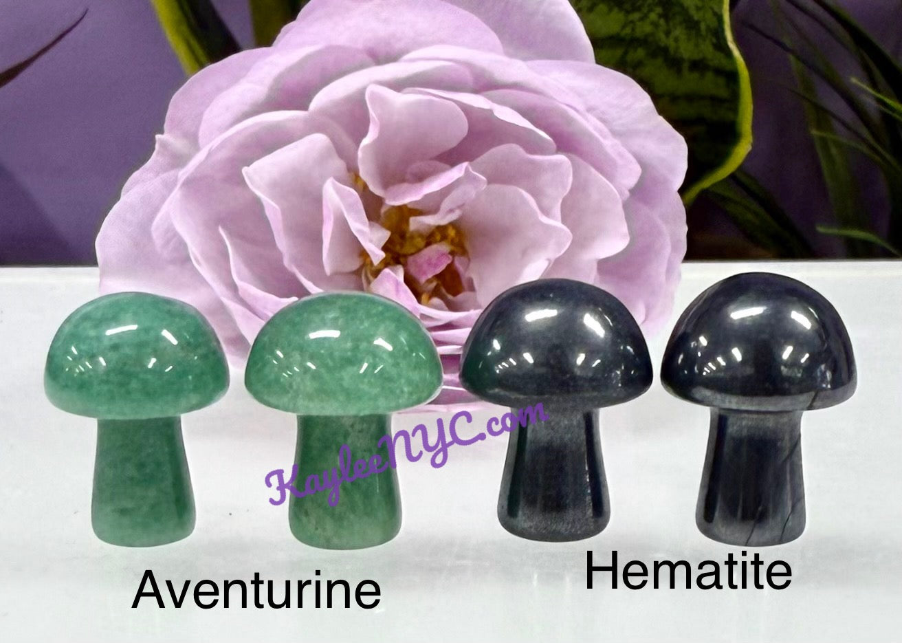 Wholesale Lot 50 PCs Natural Mixed 20mm Crystal Mushroom Healing Energy