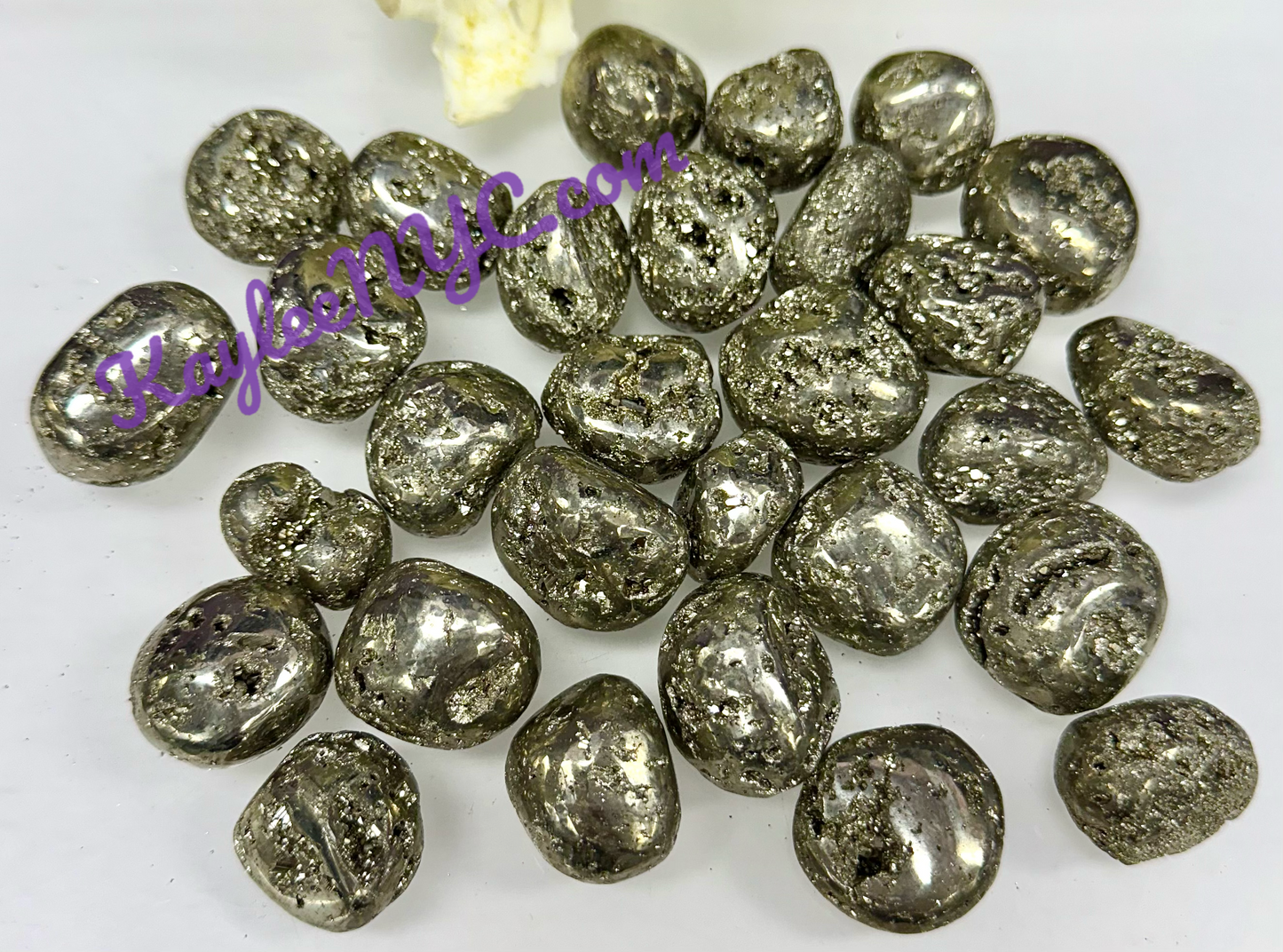 Wholesale Lot 2 Lbs Natural Pyrite Tumble Healing Energy