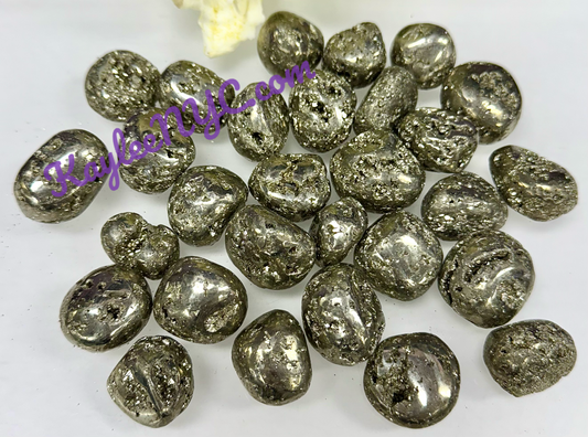 Wholesale Lot 2 Lbs Natural Pyrite Tumble Healing Energy