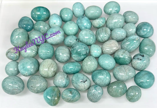 Wholesale Lot 2 Lbs Natural Amazonite Tumble Healing Energy