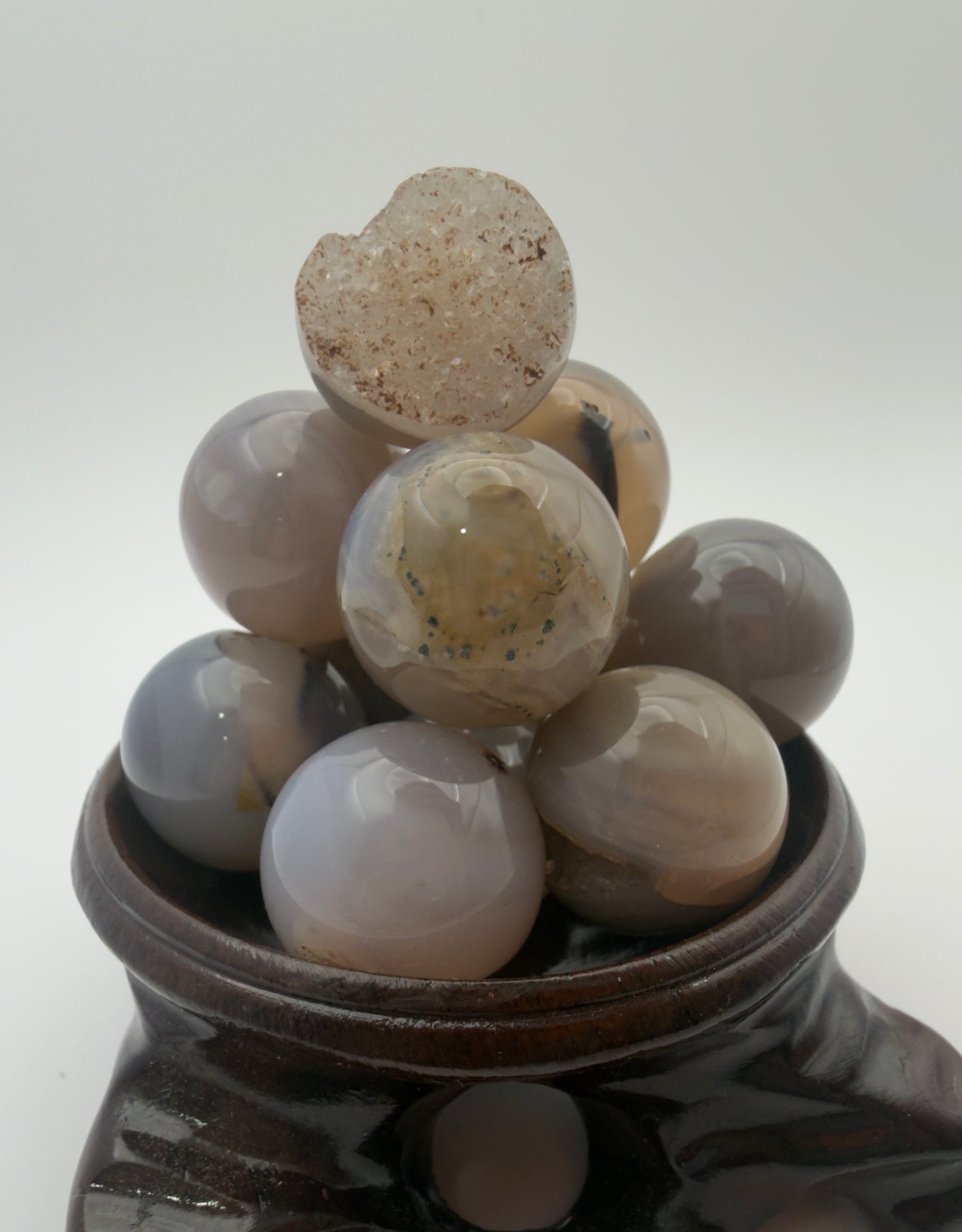 Wholesale Lot – 1 lb Natural Druzy Agate Sphere Crystal Balls Healing Energy