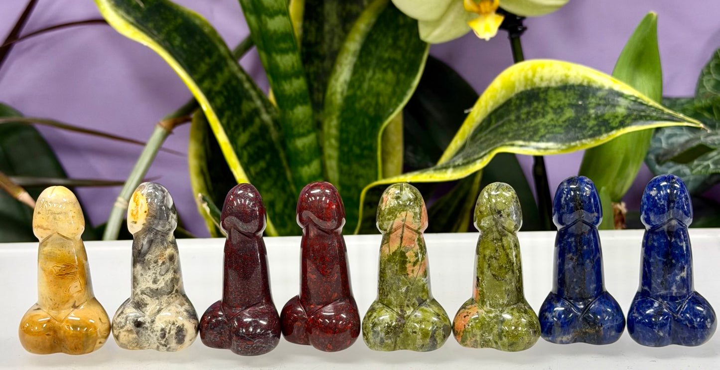 8 PCs 2” Mixed Crystal Mini Peen Healing Energy
