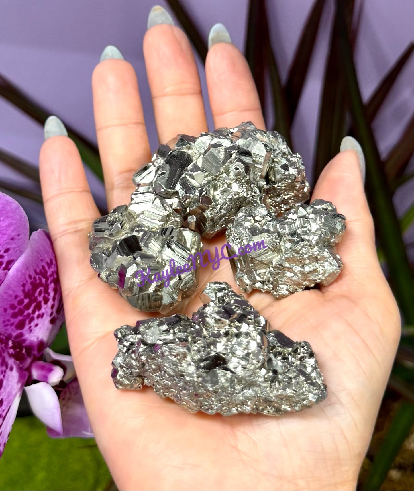 8-14 pcs Natural Cubic Pyrite specimen Crystal