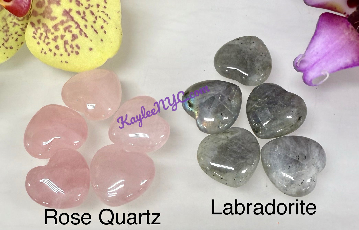 Wholesale Lot 30 Pcs 20mm Mix Crystal Hearts Nice Quality Healing Energy