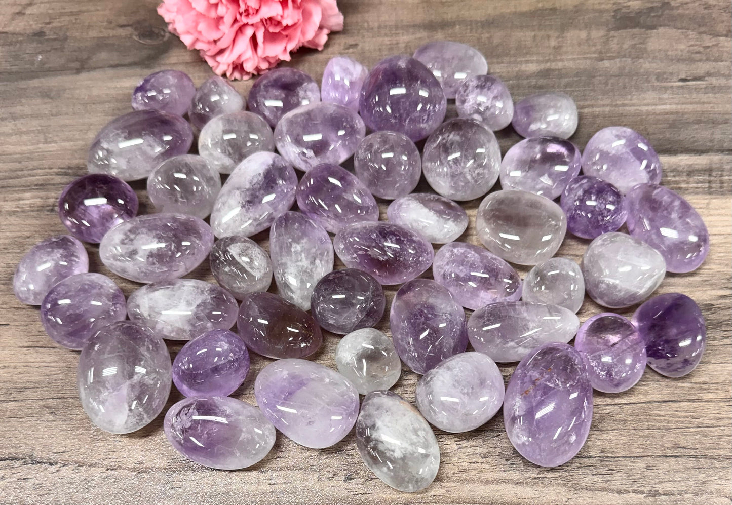2 lbs Natural Amethyst Tumble Crystals healing energy