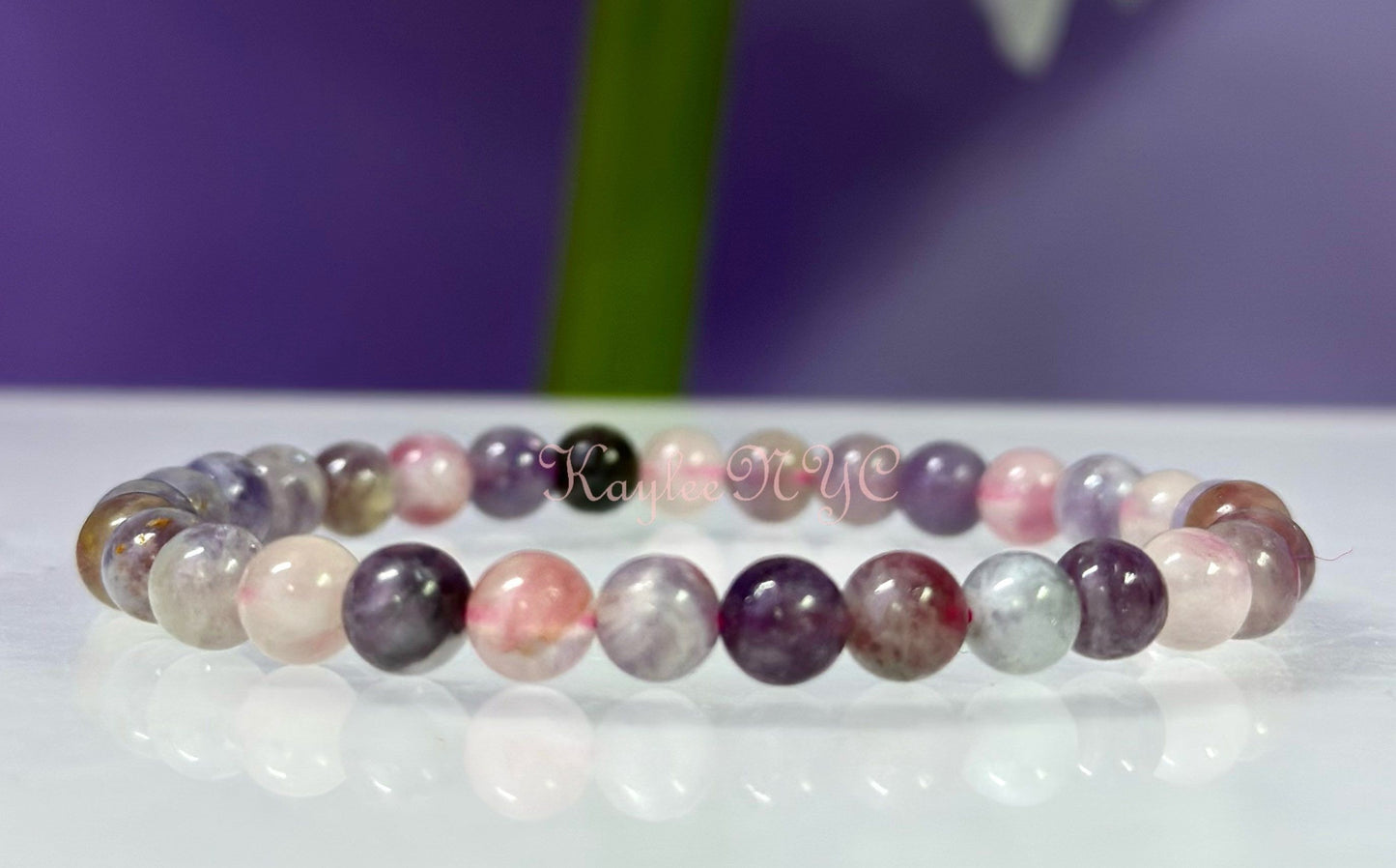 Wholesale 6 Pcs Natural Unicorn Stone Bracelet 6mm 7.5” Healing Energy Crystal