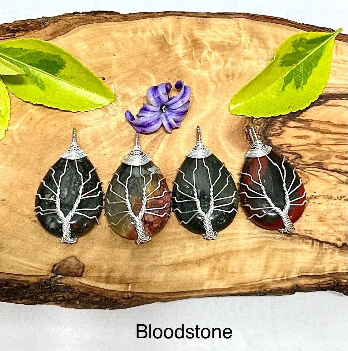 Wholesale Lot 12 Pcs Tree Of Life Hand Wrapped Pendant Natural Crystal