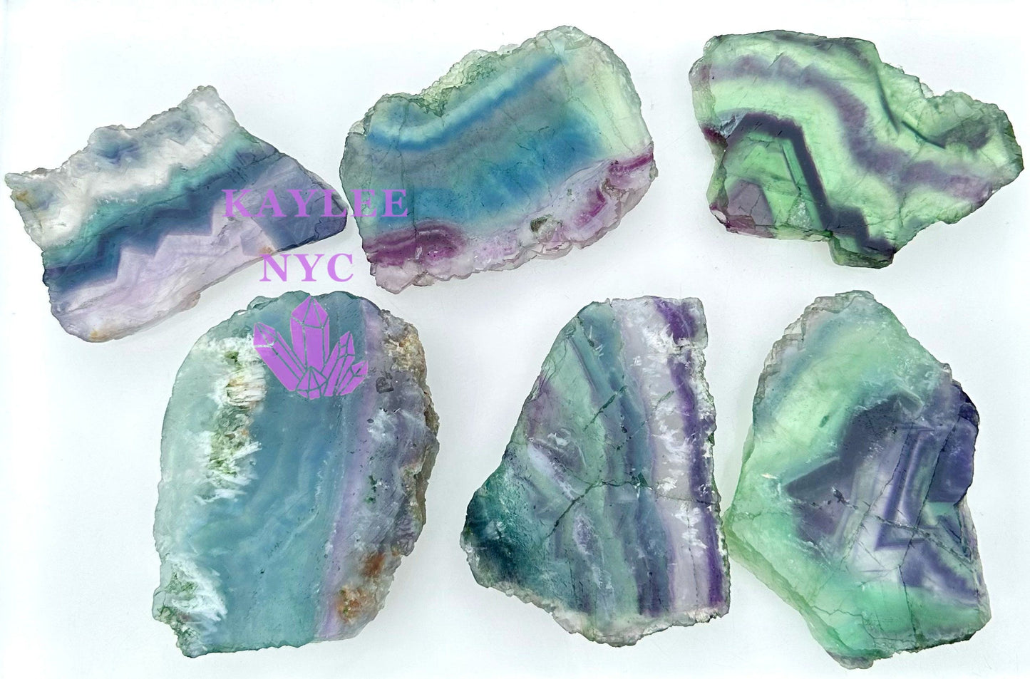 Wholesale Lot 2 lbs Natural Fluorite Slab Crystal Nice Quality