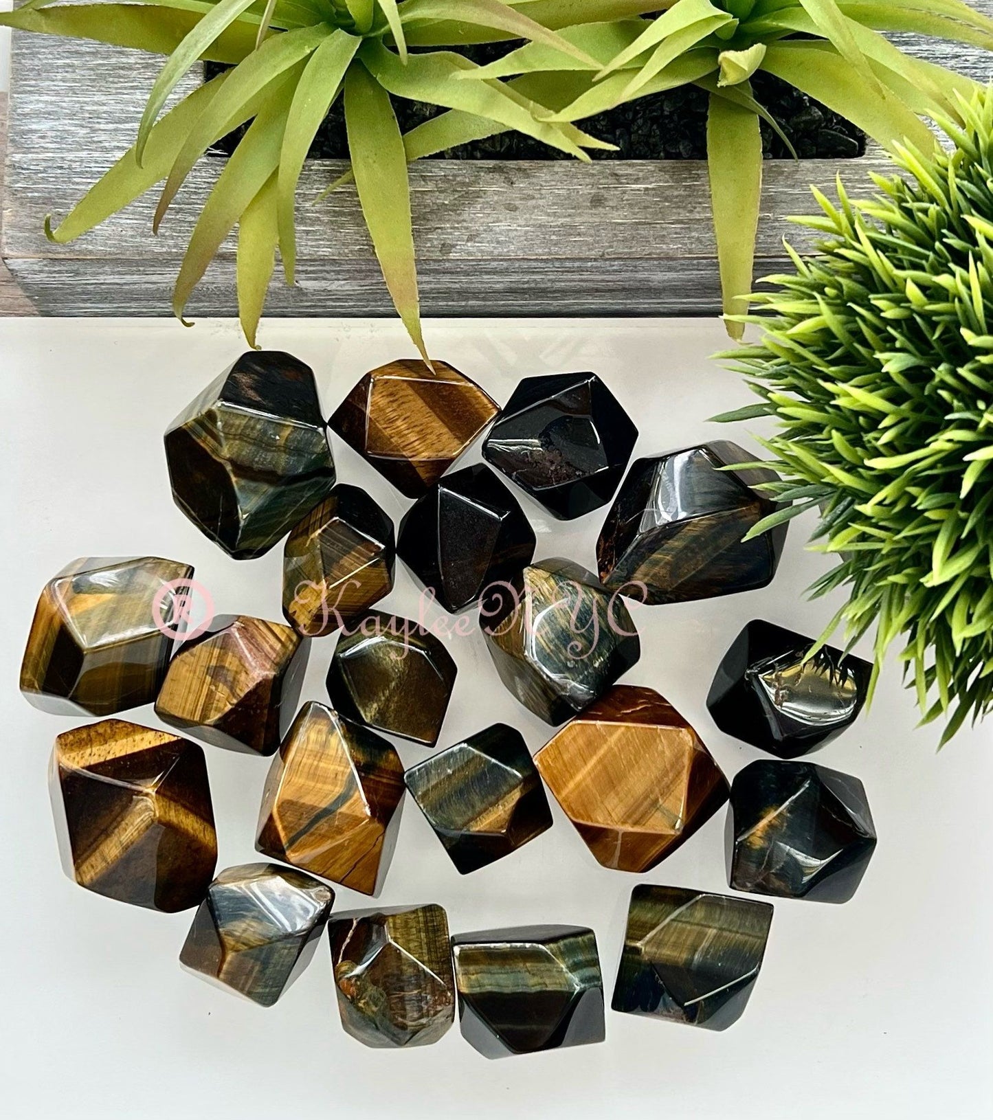 Wholesale Lot 2 lbs Natural Tiger Eye Crystal Polished Freeform Healing Energy